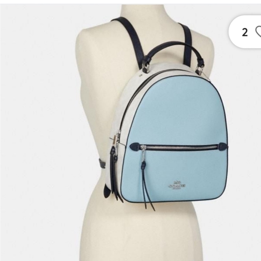 Coach Blue and White Women's Backpack